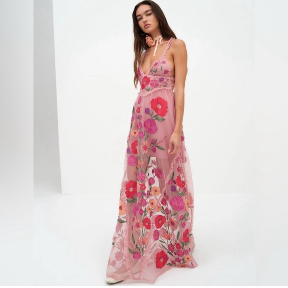 For Love & Lemons Kaylee Maxi dress - small
